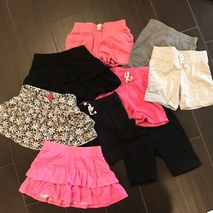 9 Pair of Mixed Skorts and Shorts size 5T